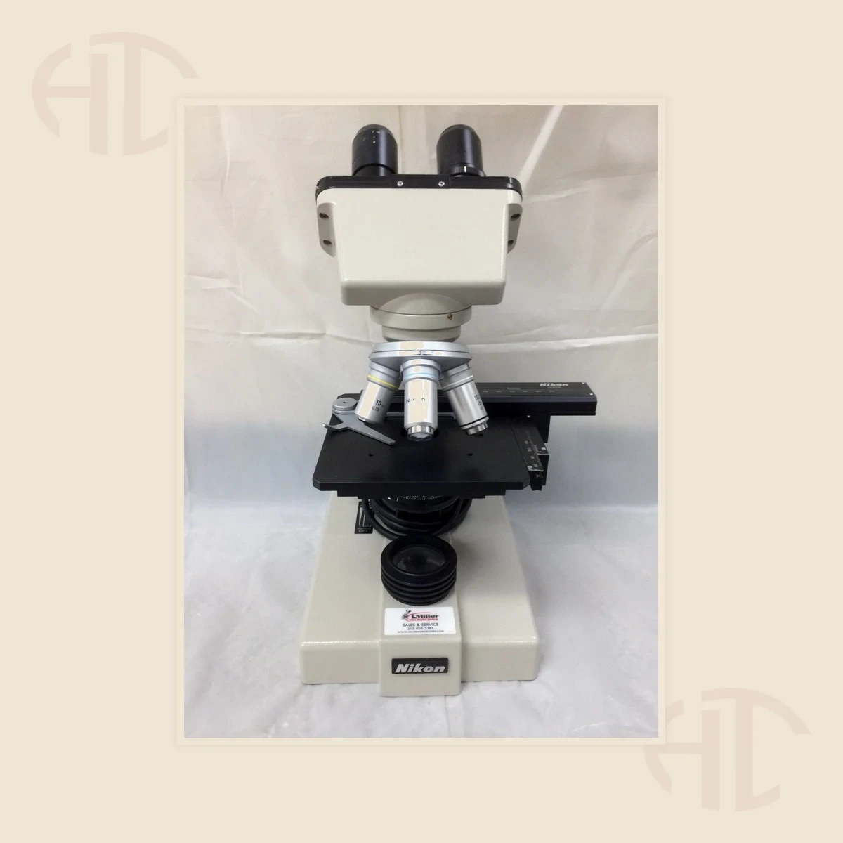 Nikon Model SC Binocular Microscope view 2